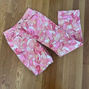 Talbots Pink Floral Pants